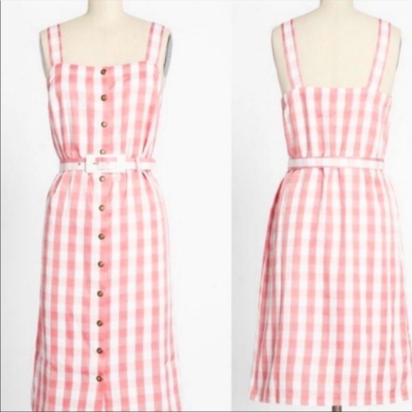 Modcloth Dresses & Skirts - NWT ModCloth Past But Not Least Gingham Checkered Dress Sz 2X